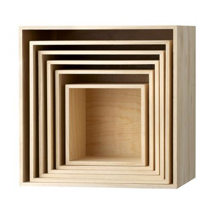 Oppbevaringsbokser - Tre i gruppen Møbler / Hyller og oppbevaring / Vegghylle hos Reforma (507010)