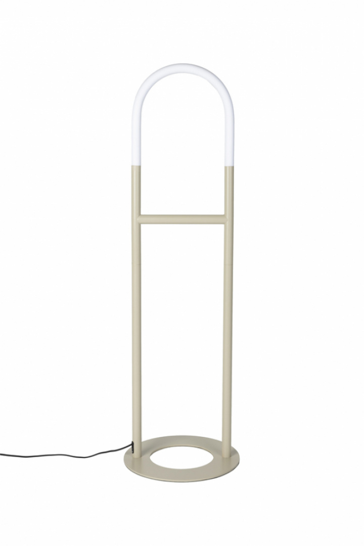 Stålampe 'Arch' - Beige