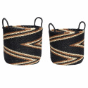 2-pakks kurver med håndtak - Svart