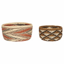 Små kurver 2 stk - Brun/Svart/Naturlig/Oransje