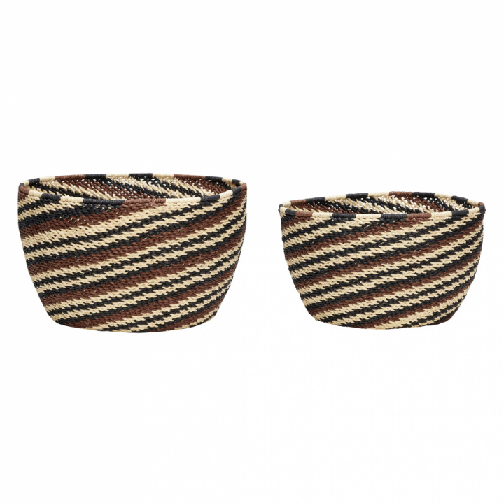 Baskets 2-pakke - Svart / Brun / Natur