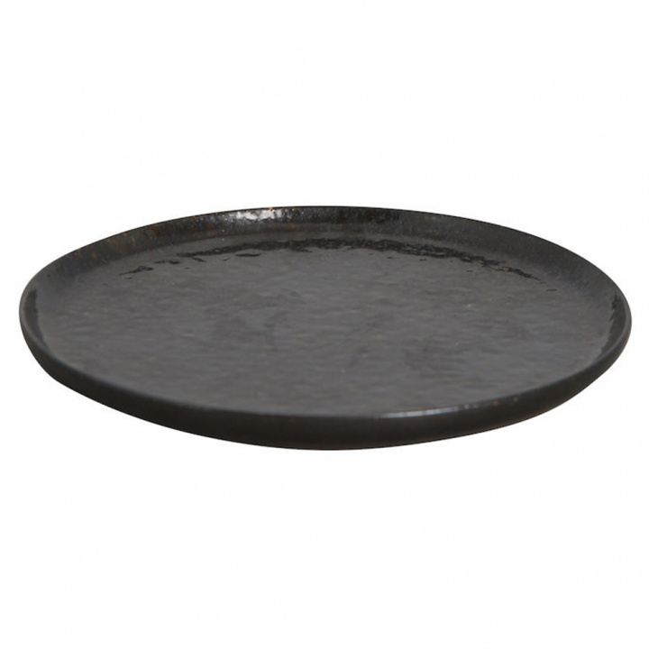 Tallerken \'rå\' liten - brun / svart i gruppen Interiør / Innstilling og servering / Tallerkener og Tallerkener hos Reforma (5251905301)