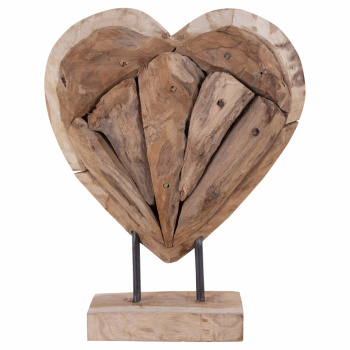 Skulptur \'Almada Heart\' - Naturlig