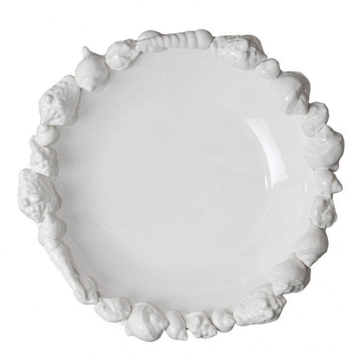 Serveringsfat 'Shell' - Hvit