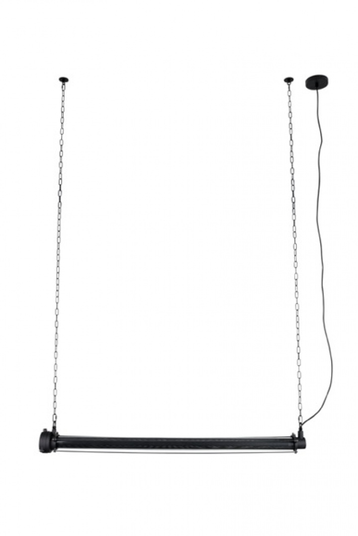 Taklampe 'Primes' 14x130 - Sort