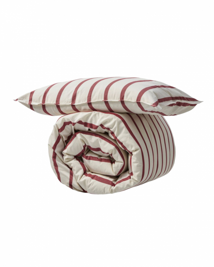 Dynetrekk 'Wegga' 220x140 - Rød/Hvit