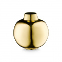 Rund vase - Skinnende messing