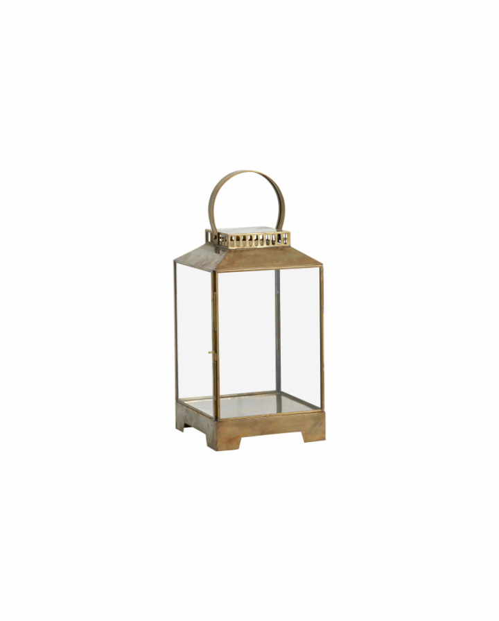 Stearinlys \'Bitra\' S - Messing/Glass i gruppen Interiør / Dekorasjon / Lyslykter & Lysestaker hos Reforma (5915)