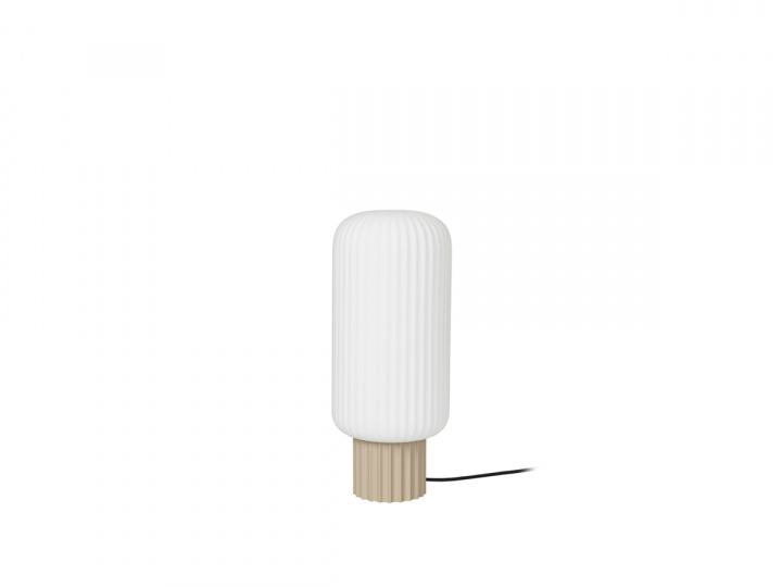 Bordlampe 'Lolly' - Beige/Hvit