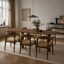 Spisebord \'Uovo\' 220x115cm - Valnøtt