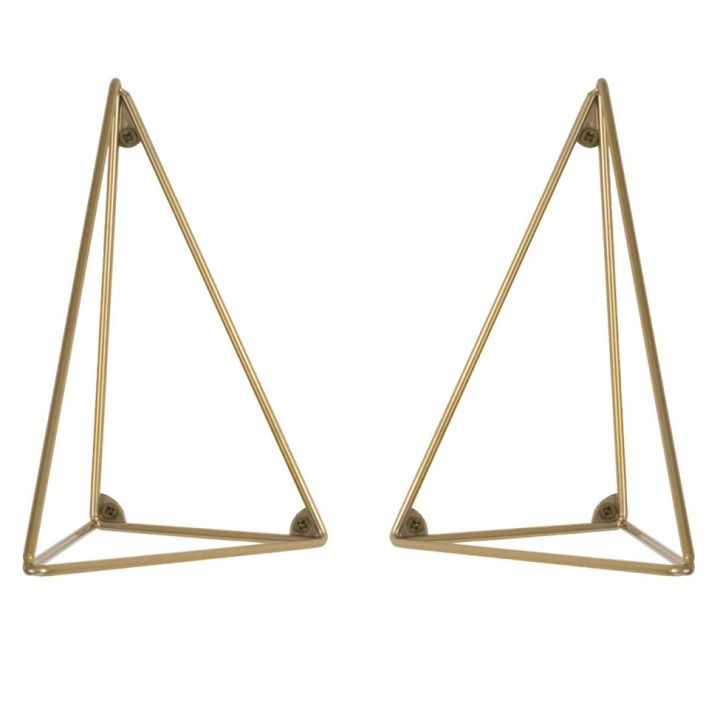 Hyllebeslag \'Pythagoras\' - 2stk / messing i gruppen Møbler / Hyller og oppbevaring / Vegghylle hos Reforma (604004)