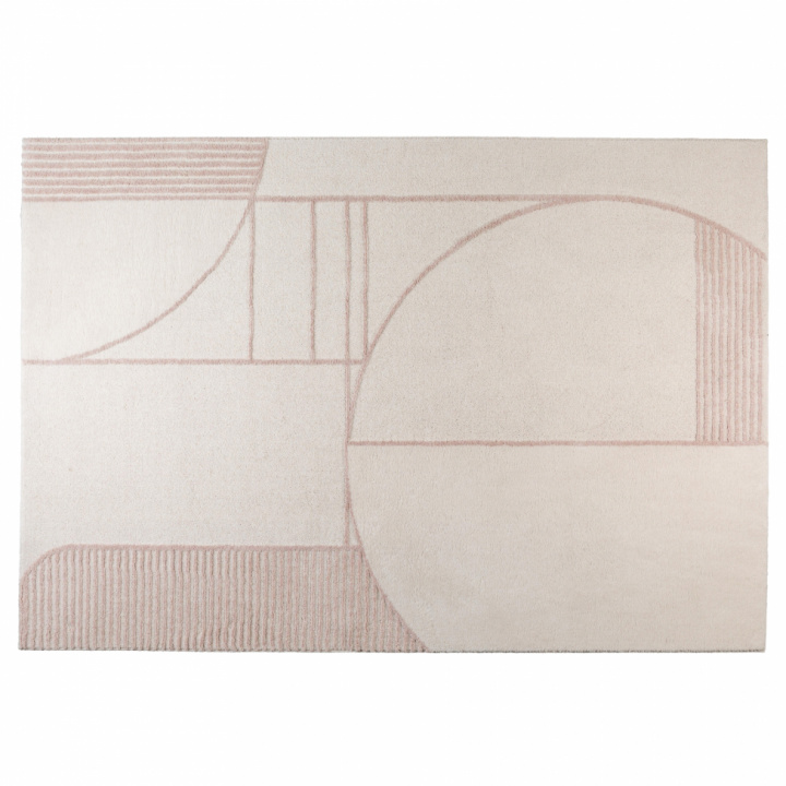 Teppe 'Bliss' 240X345 - Natur / Rosa