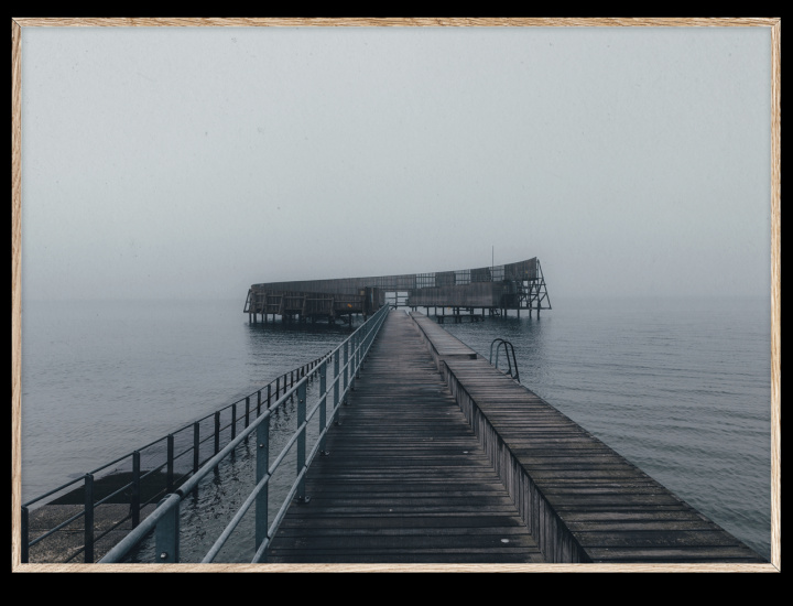 Plakat 'Copenhagen Swim' 50x70 - Grå
