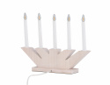 Adventslysestake \'Katrineholm\' - Hvit