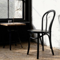 Stol \'Bistro\' - Tre/Svart