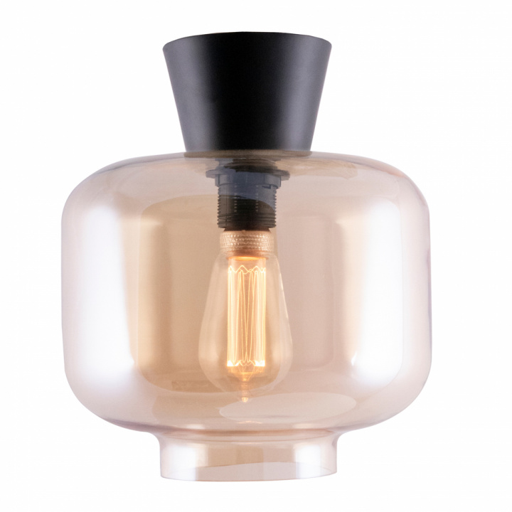 Taklampe Tak 'Ritz' - Amber / Svart