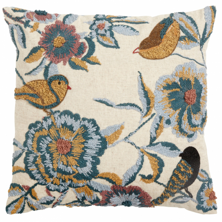 Putetrekk 'Blomster og fugler'