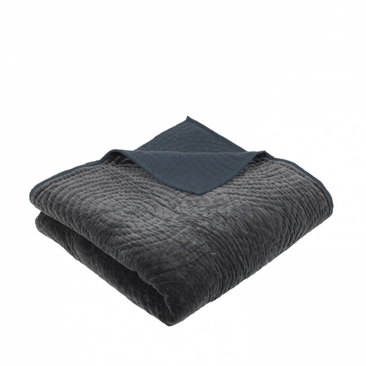Sengetrekk 'Quilt Velvet' - Svart