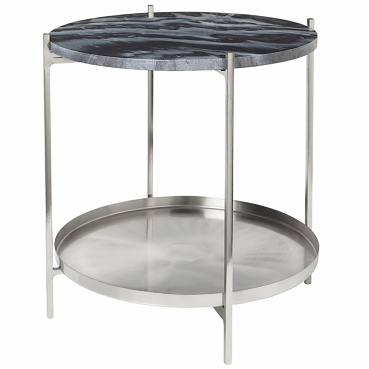 Brettbord 'Tristan' - Marmor / jern 40cm