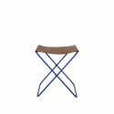 Sammenleggbar krakk \'Nola\' - Skinn/blått
