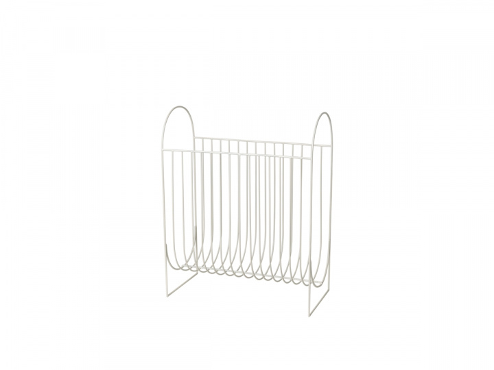 Tidsskriftstativ 'Maggie' - Hvit