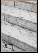 Plakat \'Marble Steps\' 30x40 - Grå / Hvit
