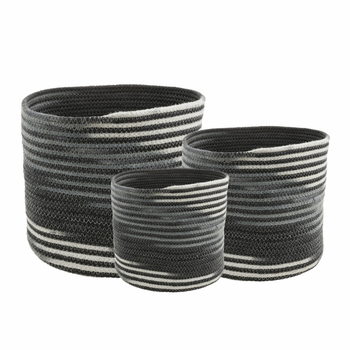 Kurv \'Arvika\' - 3 stk i gruppen Møbler / Hyller og oppbevaring / Bokser, Esker og Kurver hos Reforma (72025540050)