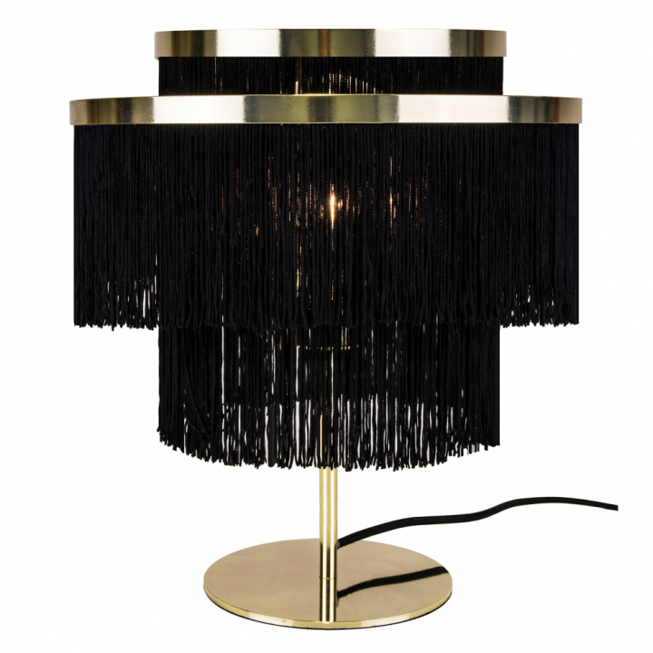 Bordlampe 'Fransk' - Svart