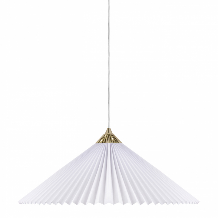 Taklampe 'Matisse' - Hvit / messing