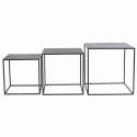 Salongbord 3stk - Metall