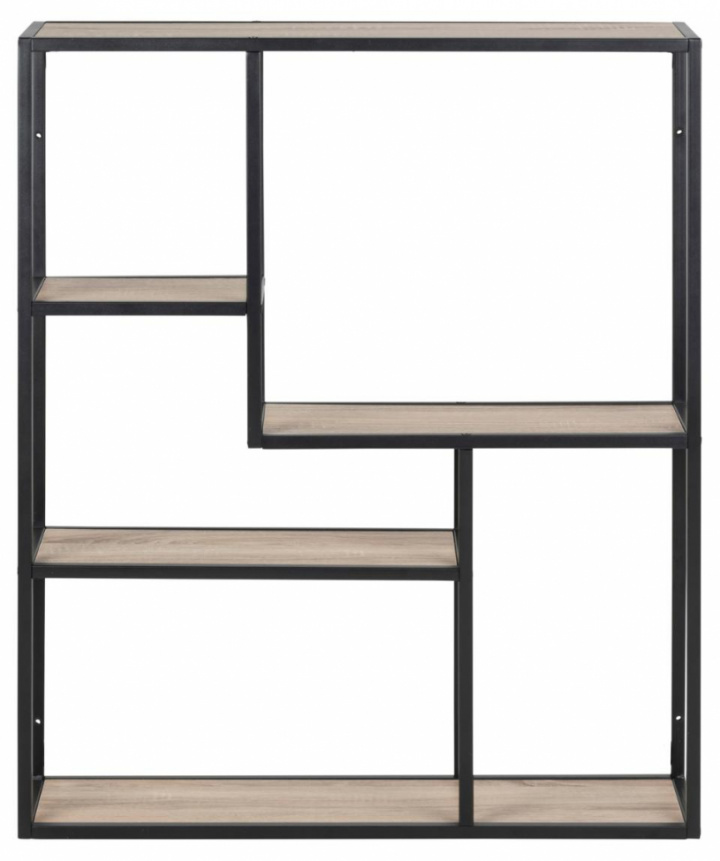 Vegghylle 'Hydra' 75 cm - Svart