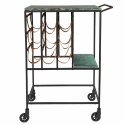 Serveringsvogn \'Mil\' -Brun / Grønn / Svart