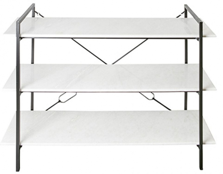 Skjenken 'Milan' - Svart/Hvit