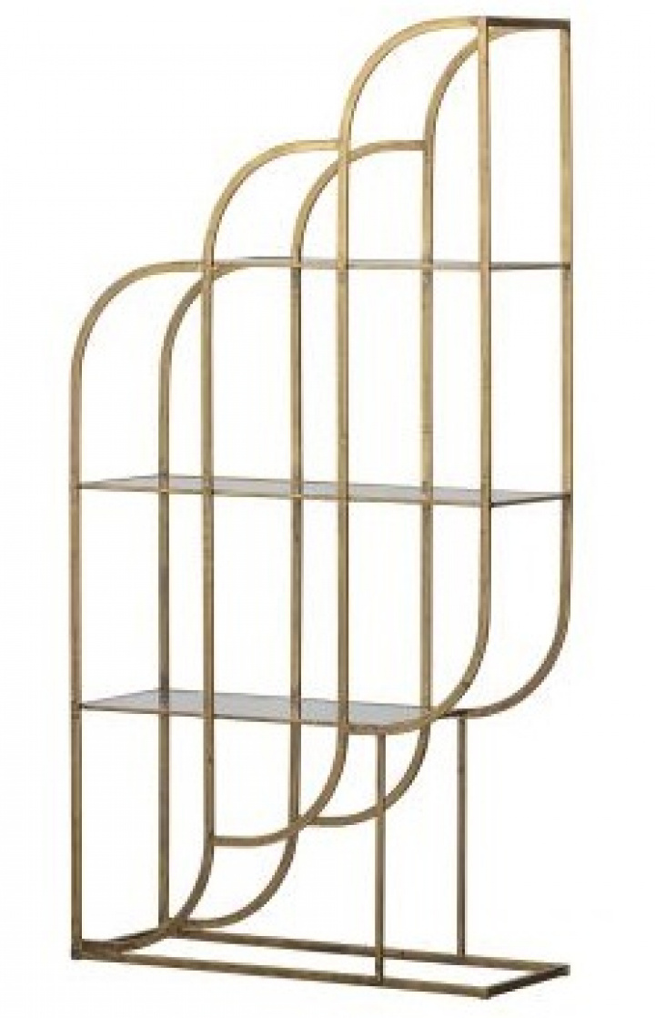 Vägghylla 'Intense' 96cm - Messing