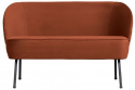 Sofa \'Vouge\' Rustfarget fløyel