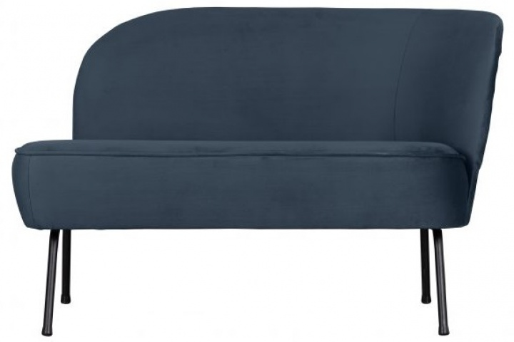 Lenestol \'Vogue\' - Blå sammet - Høyre i gruppen Møbler / Sittemøbler / Lenestoler hos Reforma (801178-T)