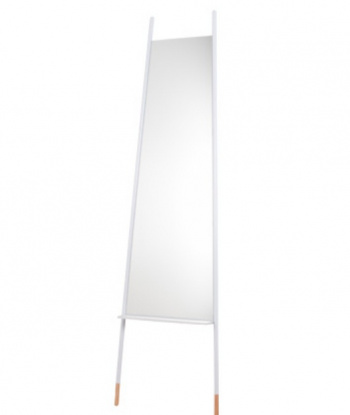 Speil \'Leaning\' - Hvit 31/48x71cm