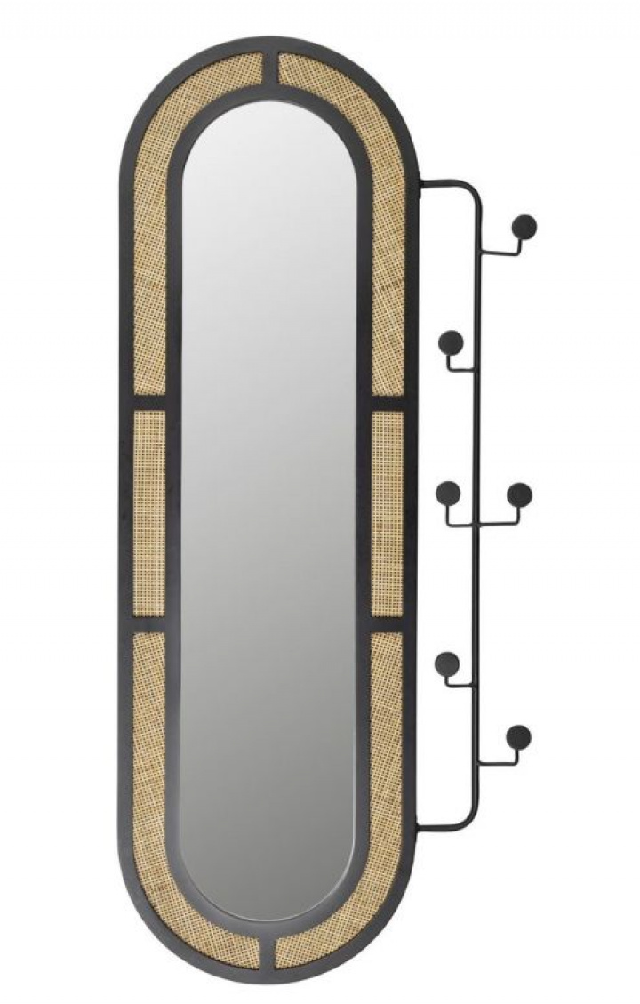 Speil 'Aida' - Naturlig/Svart