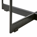 Salongbord \'Milan\' 90x50cm - Sort/glass