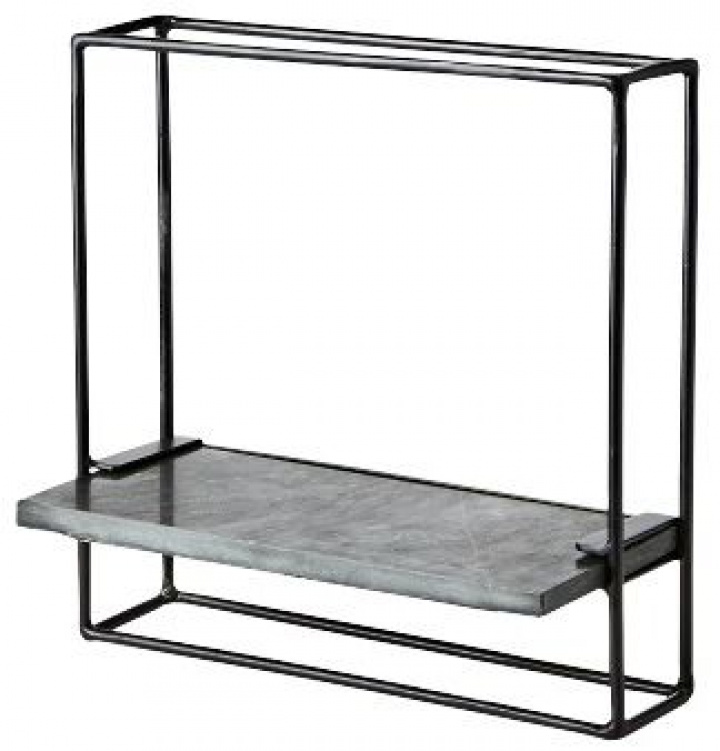 Vegghylle - \'Milan\' - Sort - 35x35 i gruppen Møbler / Hyller og oppbevaring / Vegghylle hos Reforma (811-732-60)