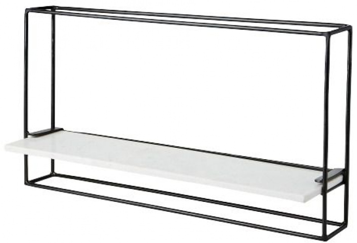 Vegghylle - \'Milan\' - Hvit - 65x35 i gruppen Møbler / Hyller og oppbevaring / Vegghylle hos Reforma (811-733-10)