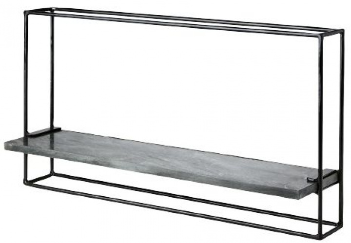 Vegghylle - \'Milan\' - Sort - 65x35 i gruppen Møbler / Hyller og oppbevaring / Vegghylle hos Reforma (811-733-60)