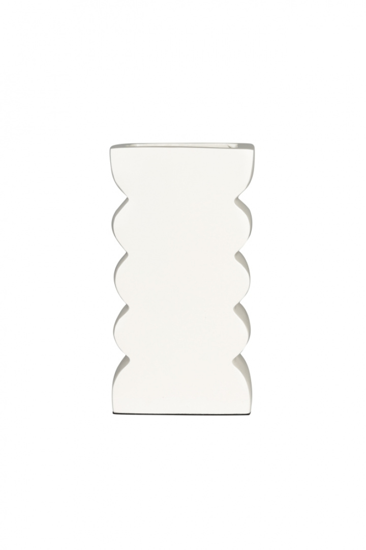 Vase 'Curves L' - Skinnende Beige