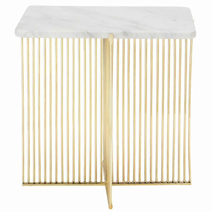Sofabord Ellis - Marmor / Gull - Bloomingville