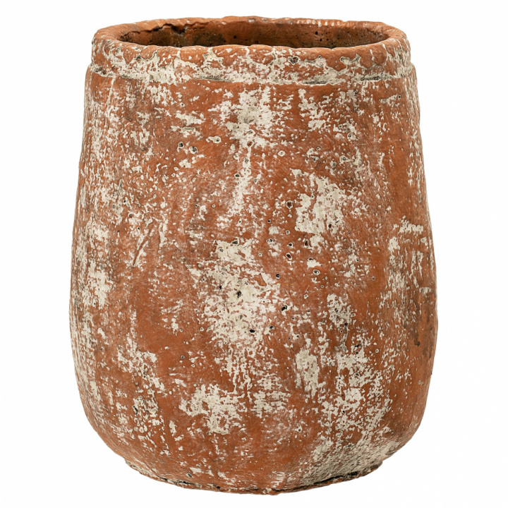 Blomsterpotte 'Deko' - Rød / Betong 1