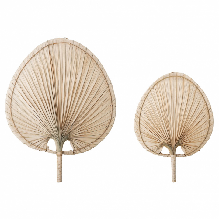 Veggoverføringsbilde 'Palm Leaf' 2-pakke - Natur