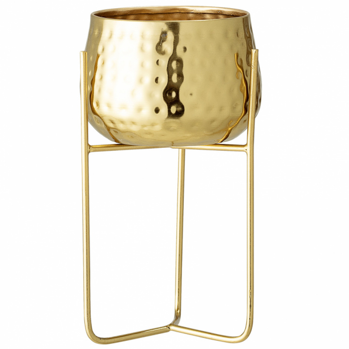 Gryte på stativ - Gull / Metall