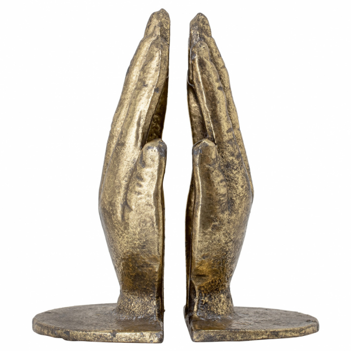 2-Pakk Bokstøtte 'Brass' - Messing