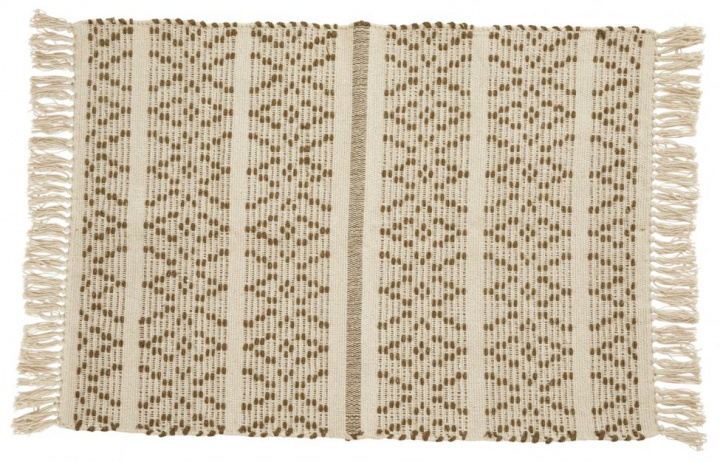 Teppe 'JOY' - Hvit / brun