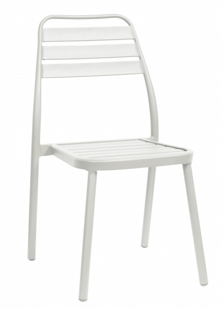 Hage stol-Hvit aluminium